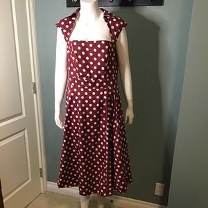 Retro polka dot dress